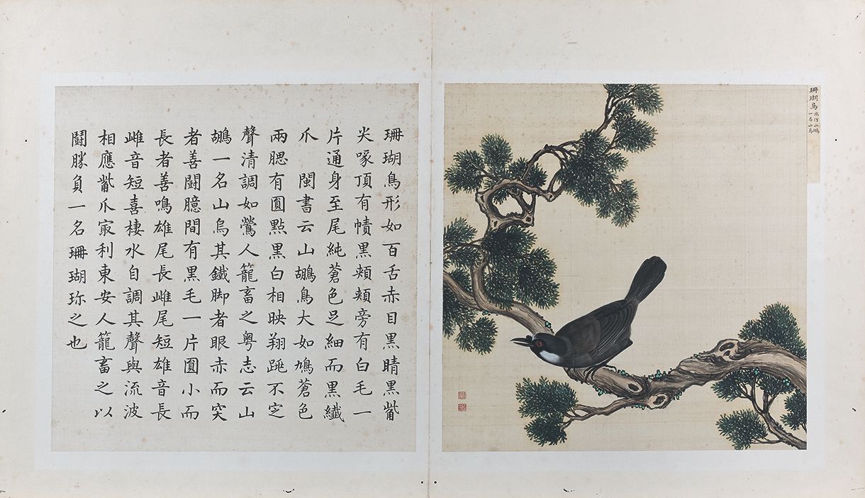 CHINE - Époque Kangxi (1662-1722) - Jiang Tingxi (1669-1732) Tinta policromada s&hellip;