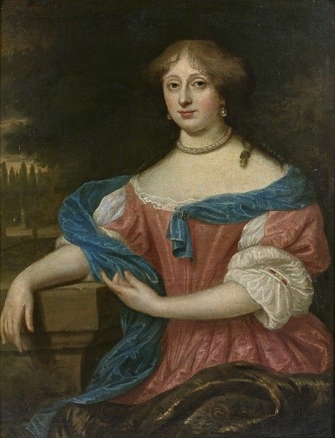 Null 归属于François DUCHATEL (1616/25-1679/94) 年轻女子的画像 布面油画，内衬 99 x 76.5 cm