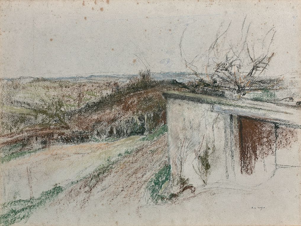 Ker-Xavier ROUSSEL (1867-1944) Paysage
Pastel.
57 x 72 cm