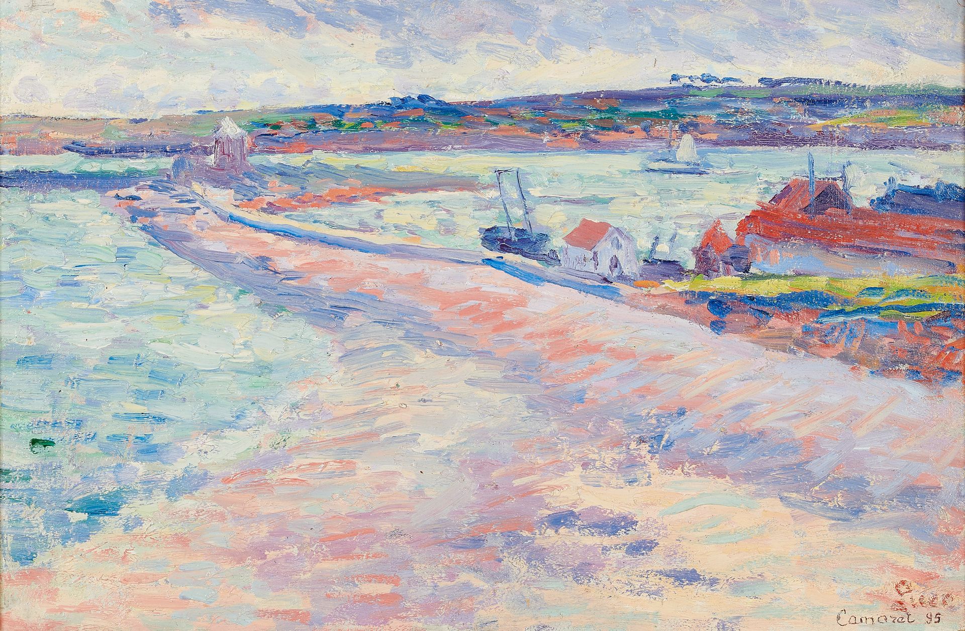 Maximilien Luce (1858-1941) Camaret, 1895
Oil on cardboard, signed and marked "C&hellip;