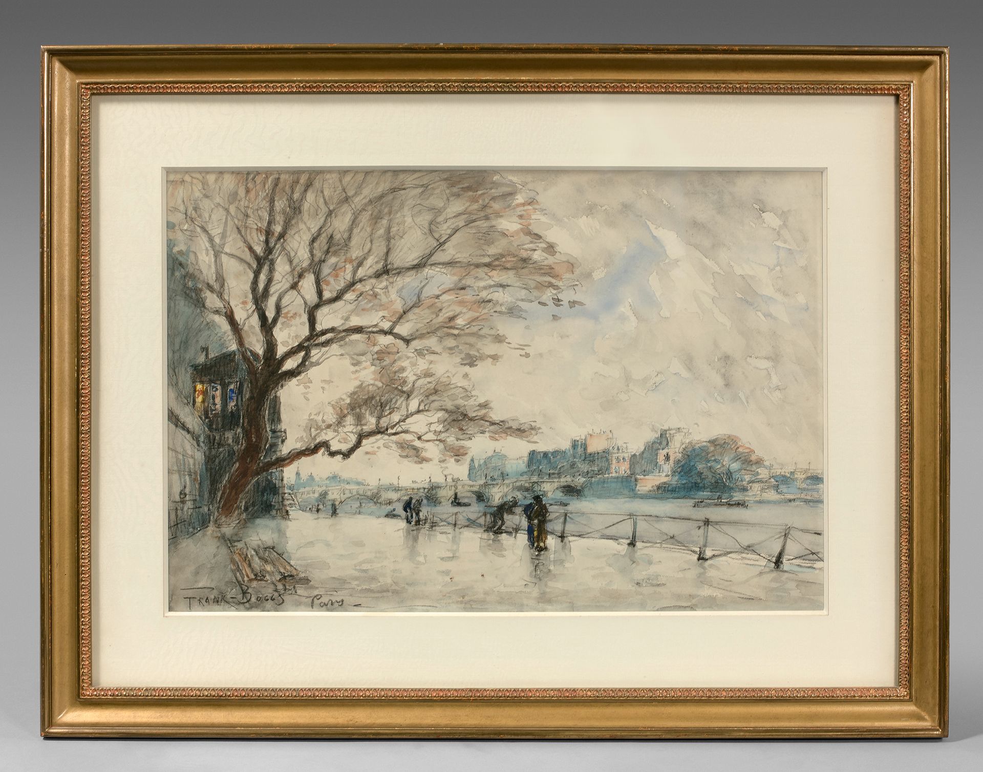 FRANK BOGGS (1855-1926) Le Vert Galant in Paris
Watercolour signed and located l&hellip;