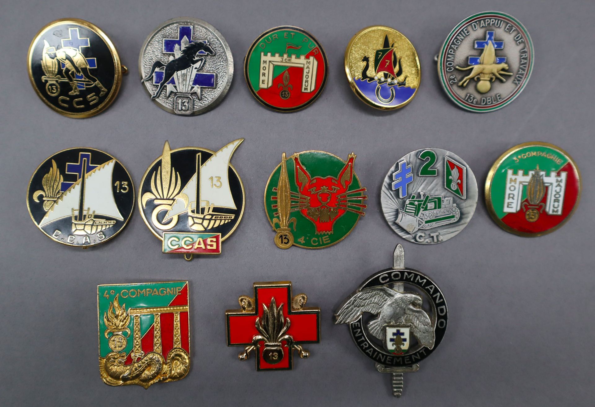 Null Legión Extranjera - 13ª media brigada de la Legión Extranjera, 13 insignias&hellip;