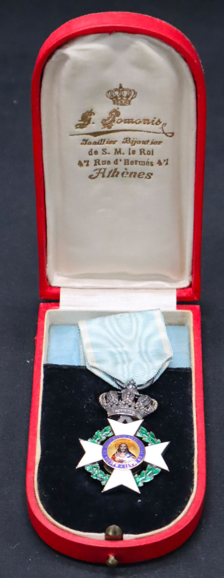 Null Grèce - Ordre du Sauveur, croix de chevalier en argent et émail (petits écl&hellip;