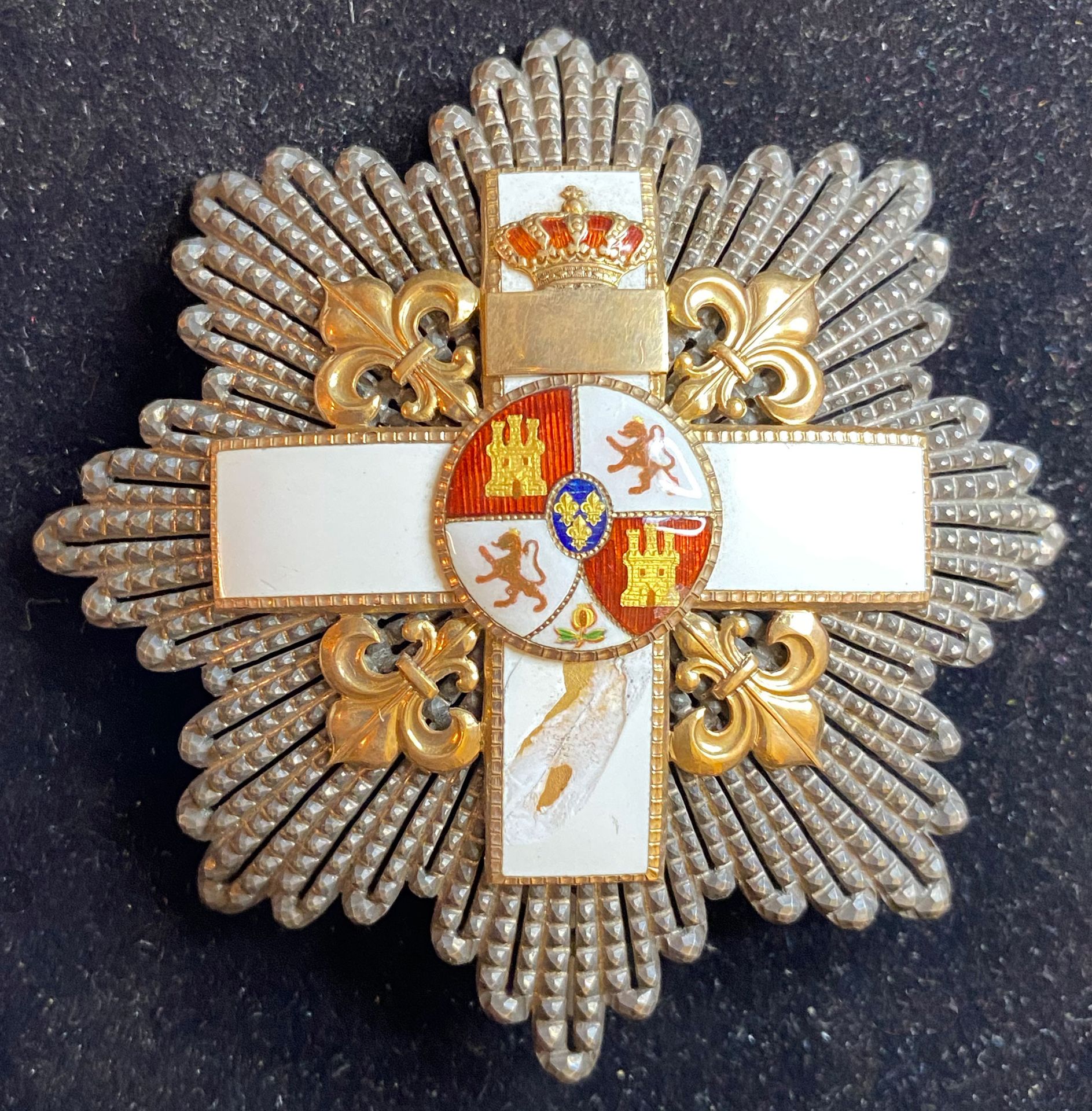 Null Espagne - Ordre du Mérite militaire, fondé en 1864, plaque de grand-croix d&hellip;