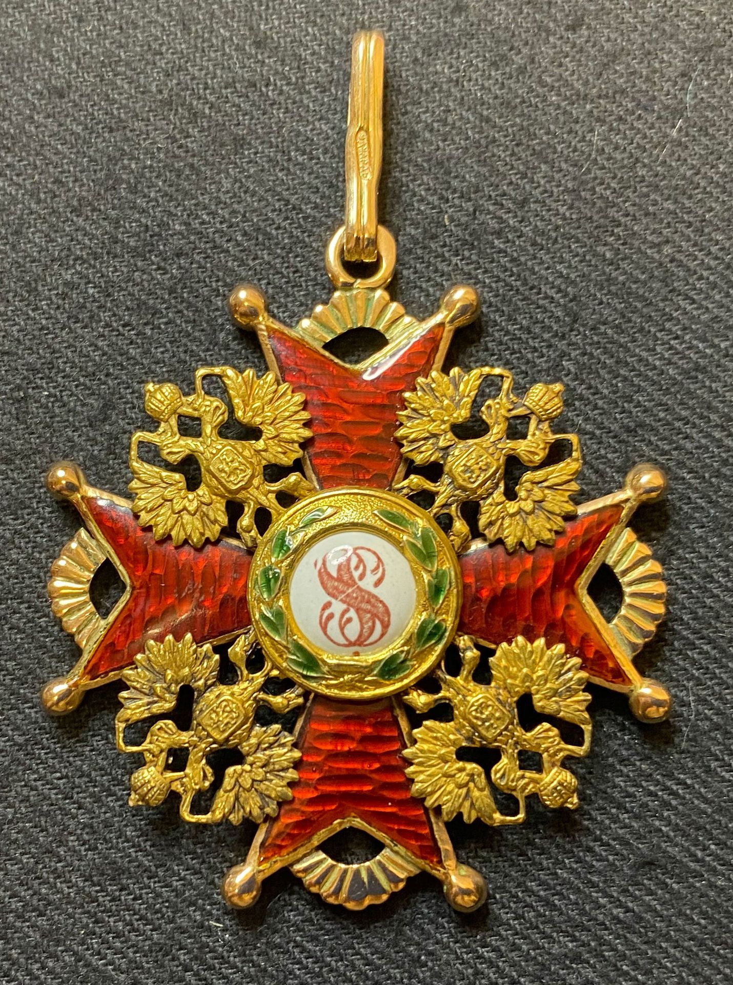 Null Russland - Sankt-Stanislaus-Orden, Kreuz der 3. Klasse (Ritter) aus Gold un&hellip;