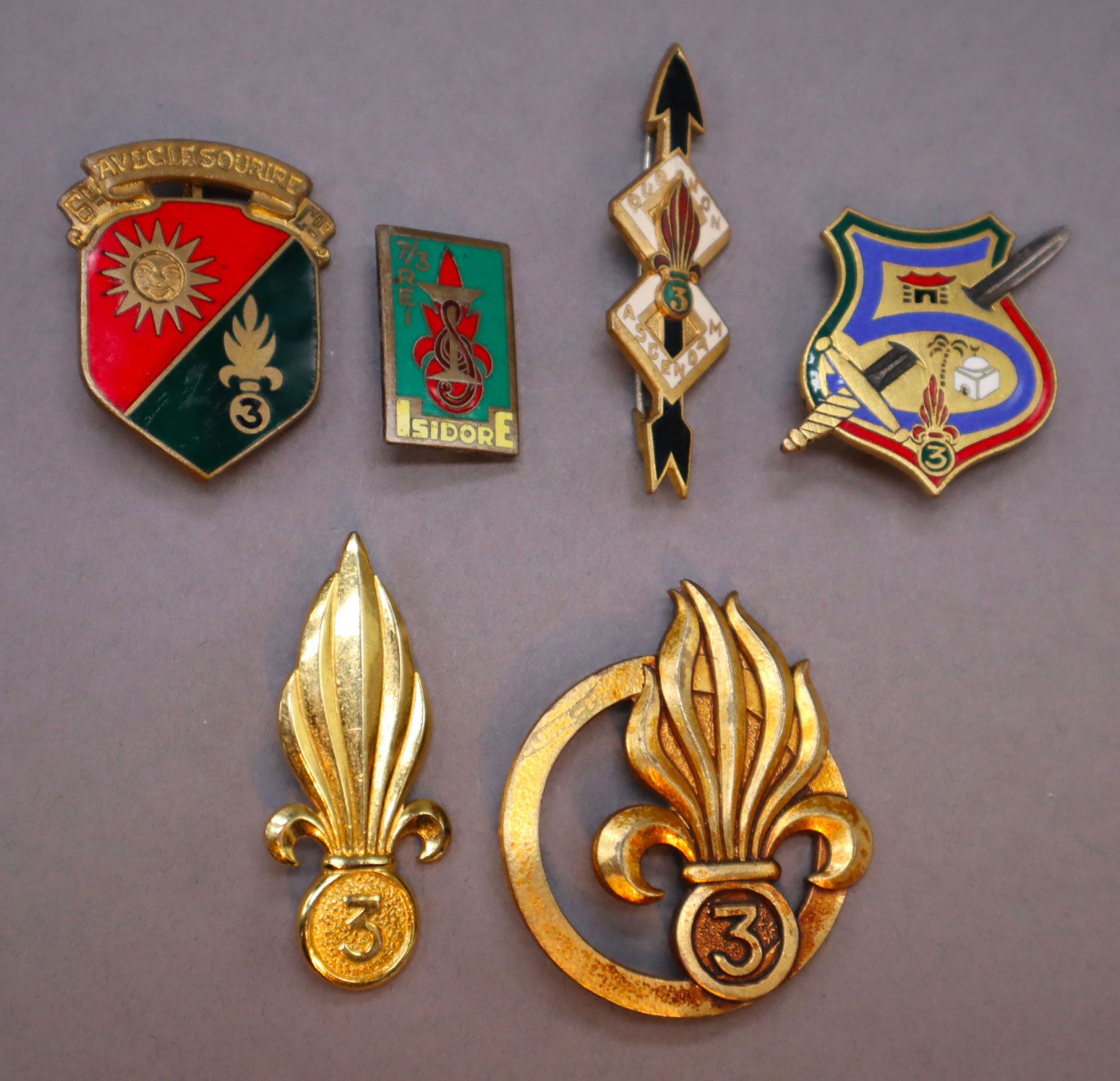 Null Legión Extranjera - 3er Regimiento de Infantería Extranjera, 6 insignias: 6&hellip;