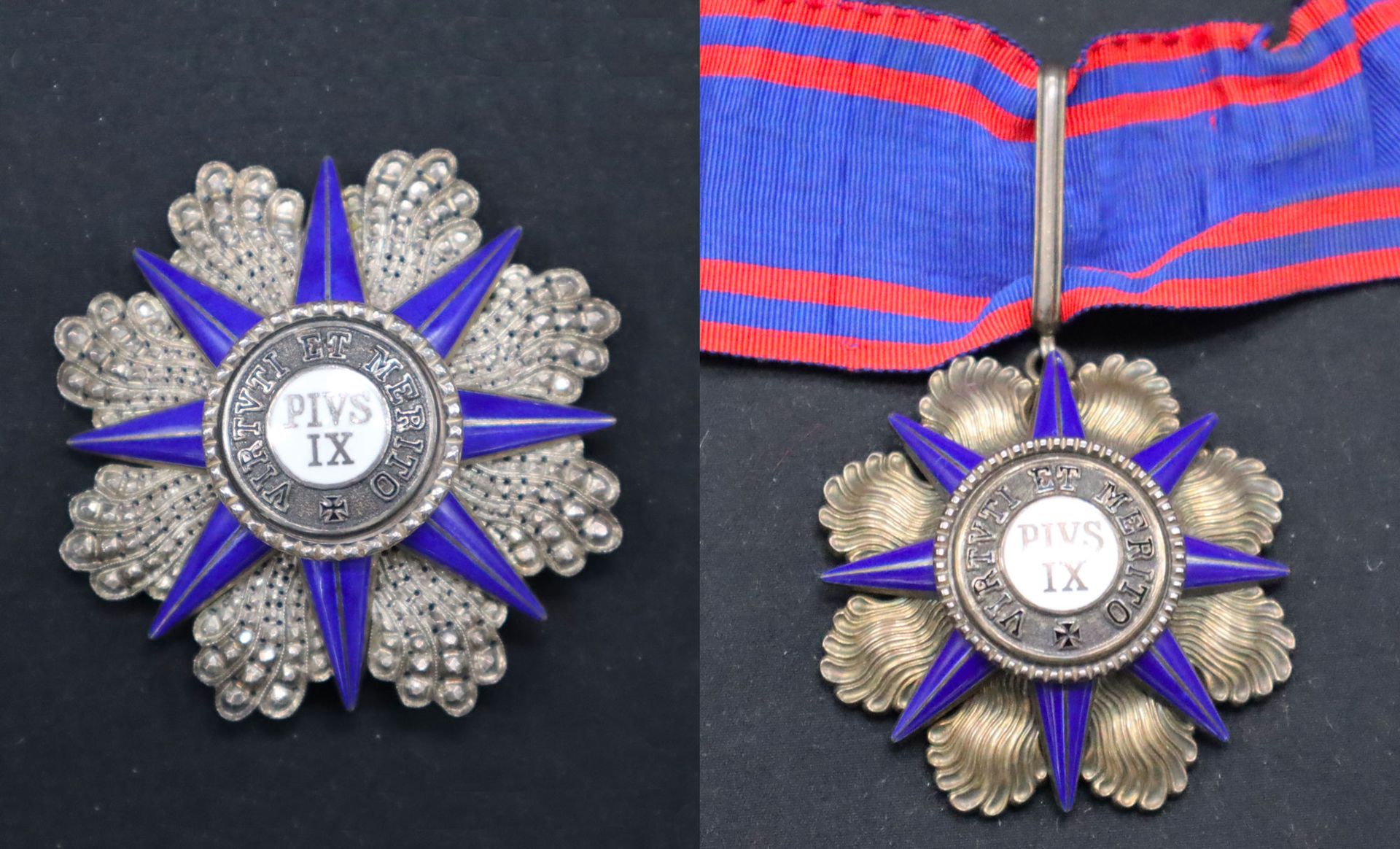 Null Vatican - Order of Pius IX, founded in 1847, set of knight 2nd class (comma&hellip;