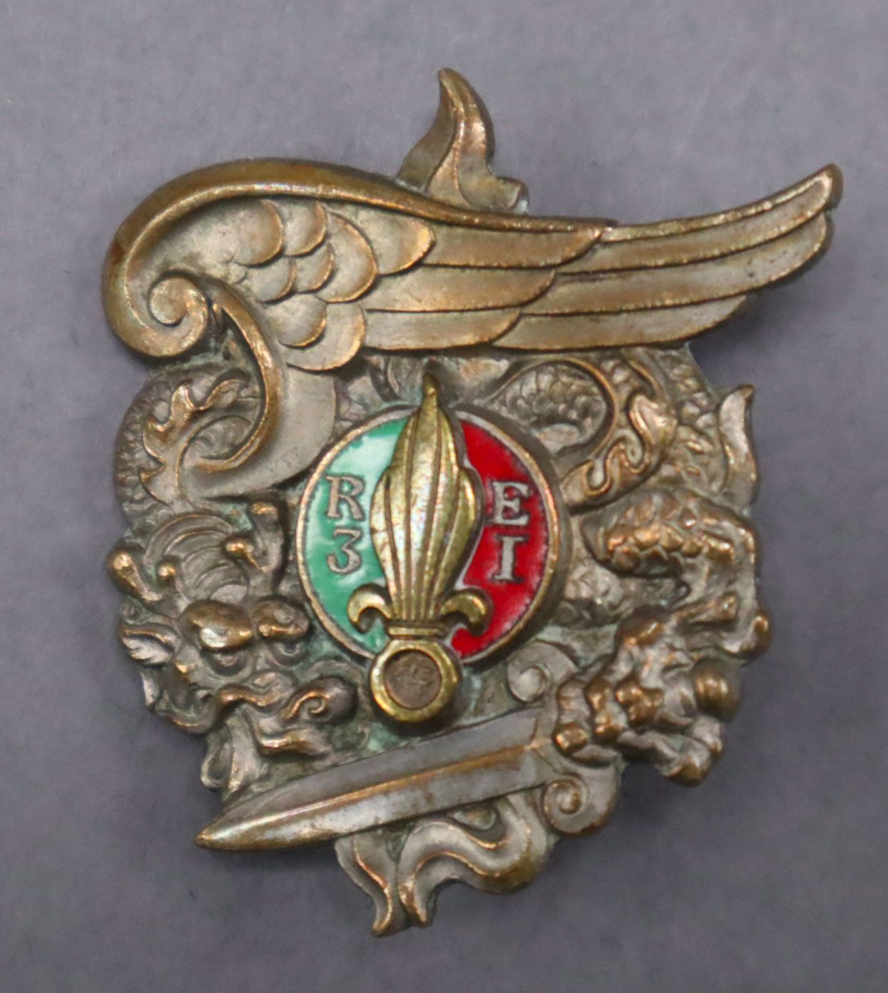 Null 外国军团--外国军团的跳伞部队：1枚外国第三步兵团（Drago Paris Béranger）的跳伞连的徽章。