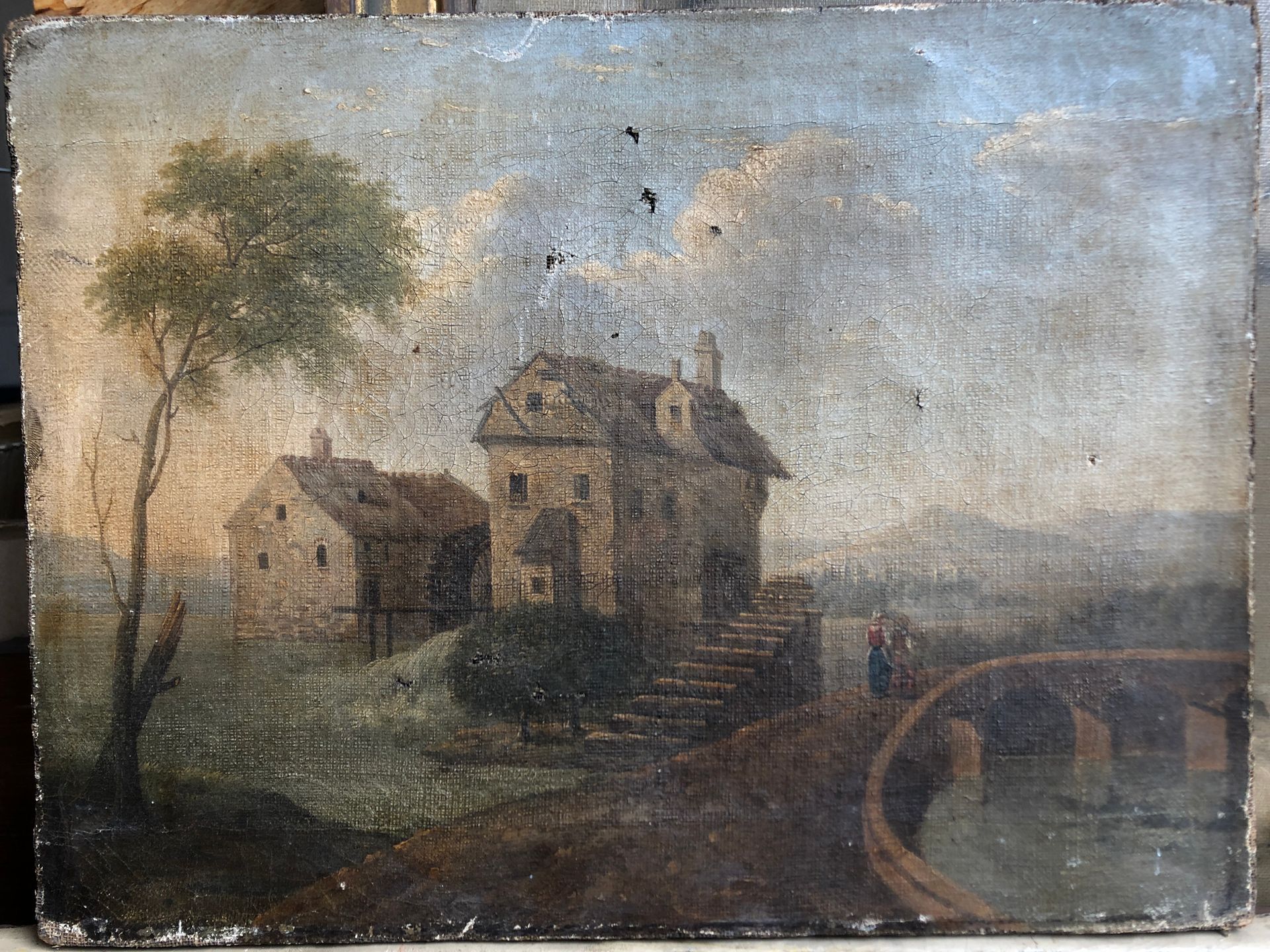 Null 
Französische Schule des frühen 19.



Jahrhunderts.





Landschaft mit Mü&hellip;