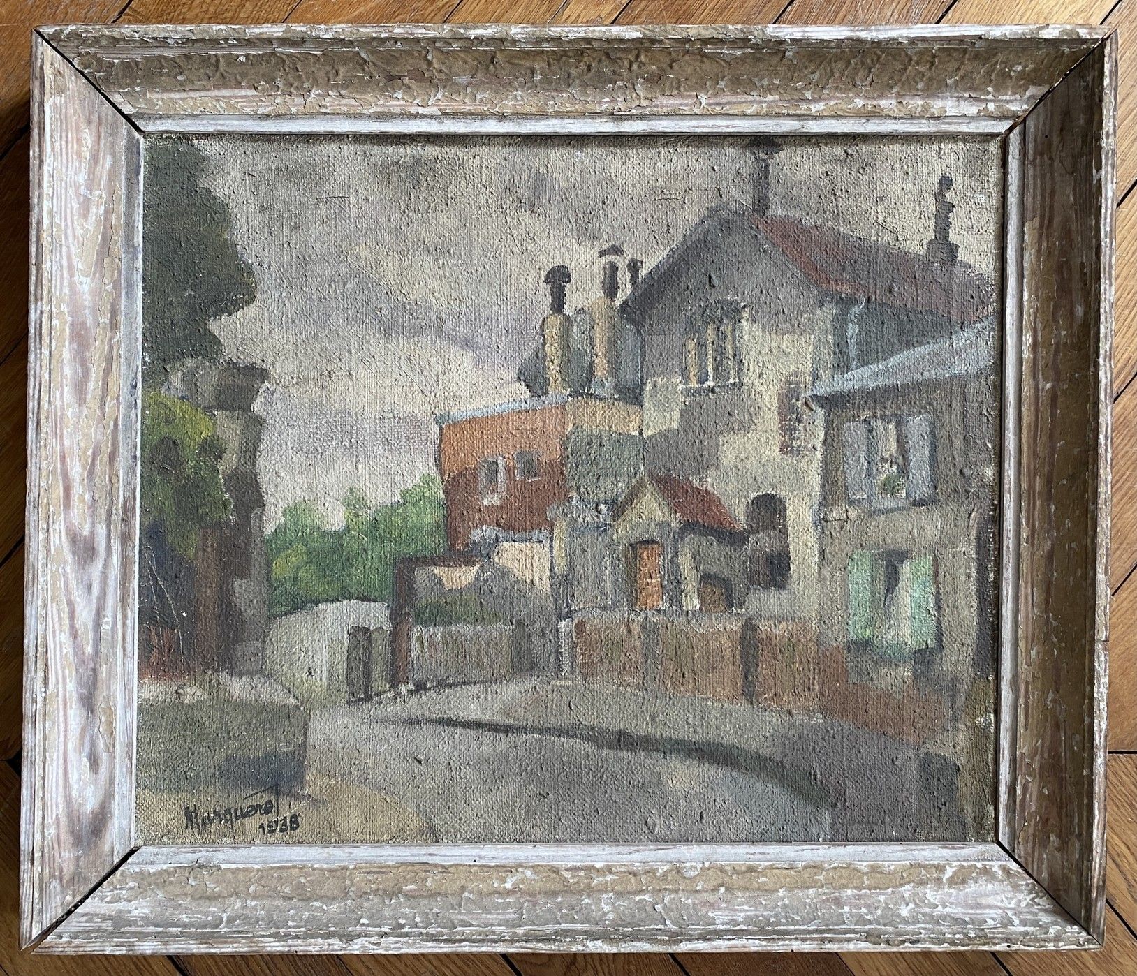 Null 
MARQUERET [?] (XXth CENTURY).




House at the corner of a street.




Oil&hellip;