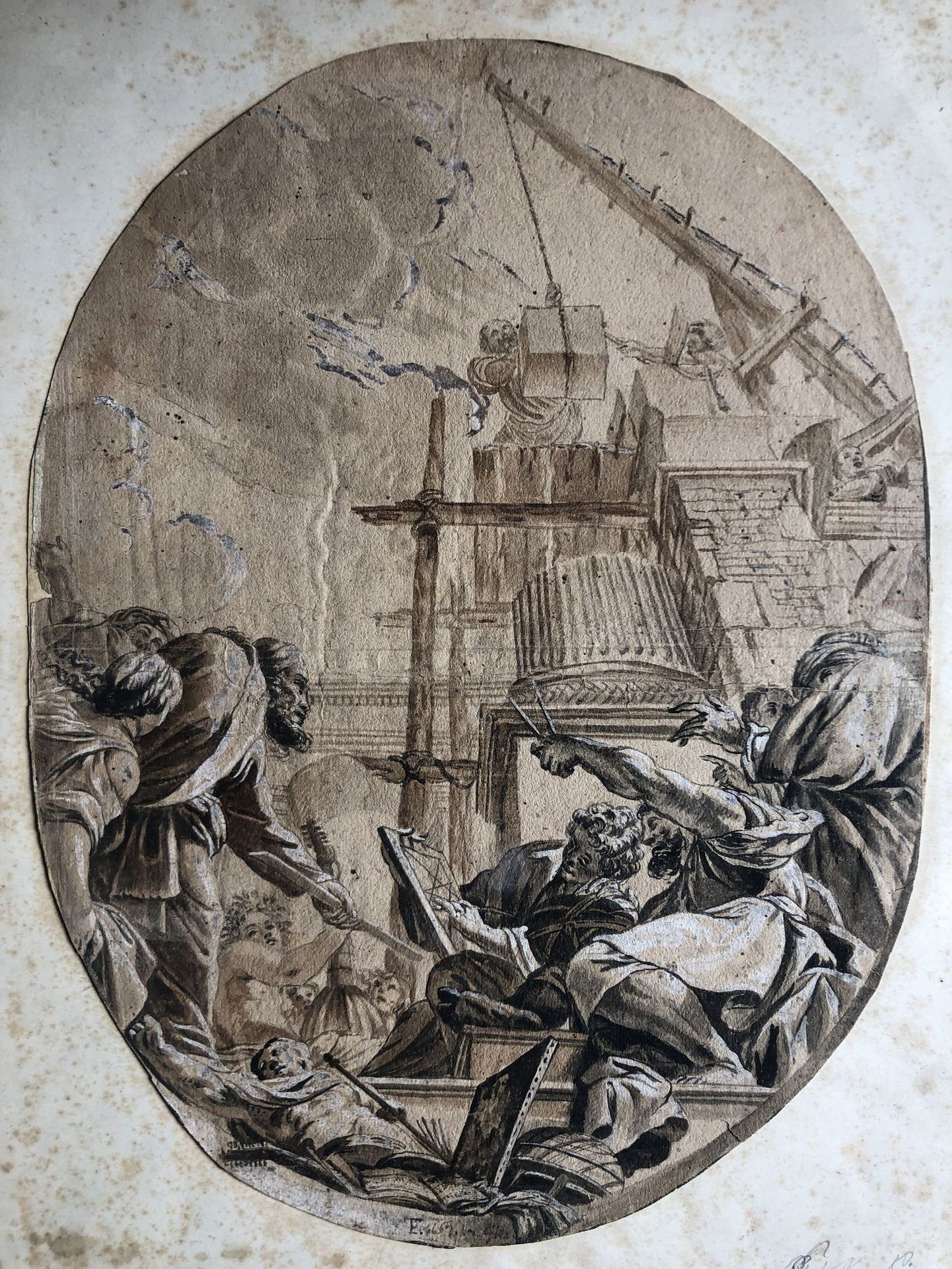 Null 
皮埃特罗-特斯塔（1612-1650）的周围环境。




建筑的寓意。




纸上钢笔和棕色墨水，棕色水洗，白色水粉（椭圆视图）。




37&hellip;