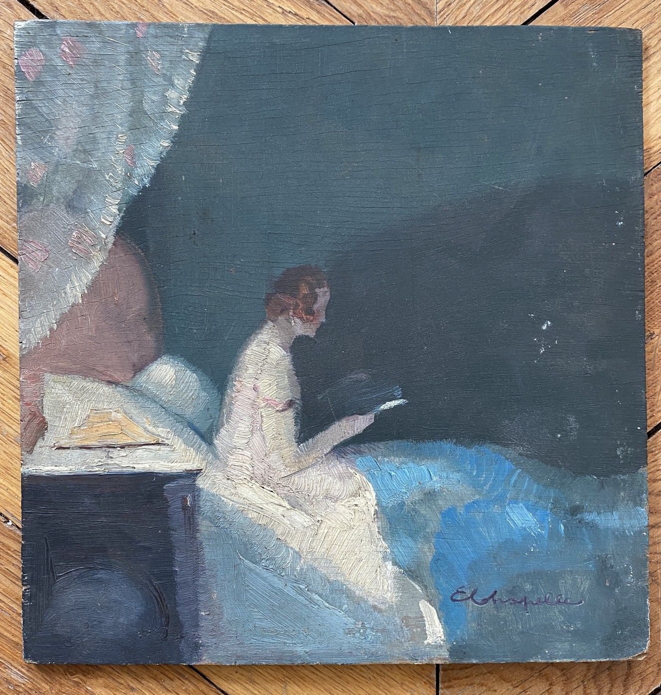 Null 
E. CHAPEL, MODERN SCHOOL XXth CENTURY.




Woman with reading reclining in&hellip;
