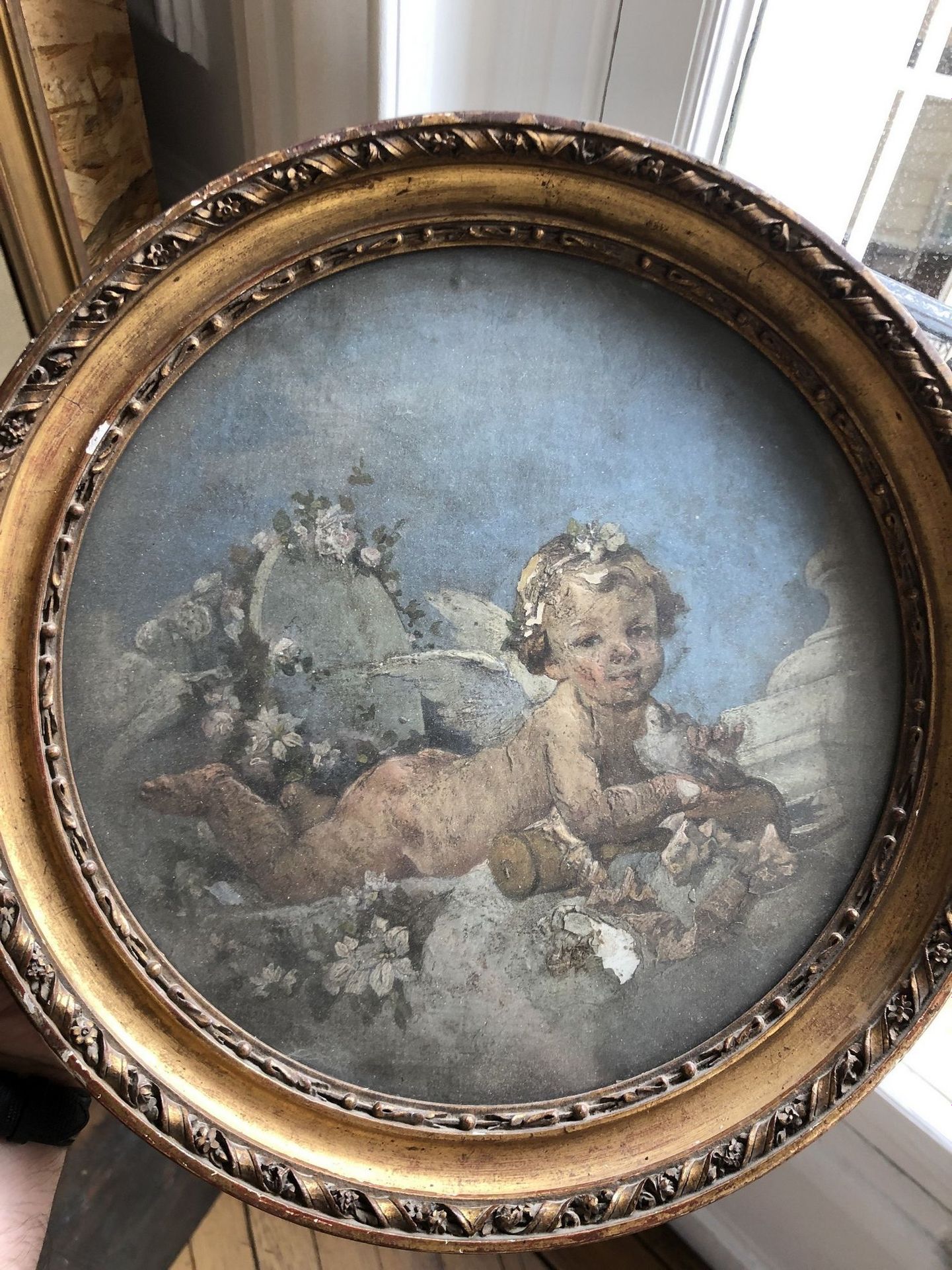 Null 
19世纪的法国画派，符合弗朗索瓦-布歇的品味。




普蒂。




板上油彩。




直径29厘米。




出处：SUCCESSION JE&hellip;