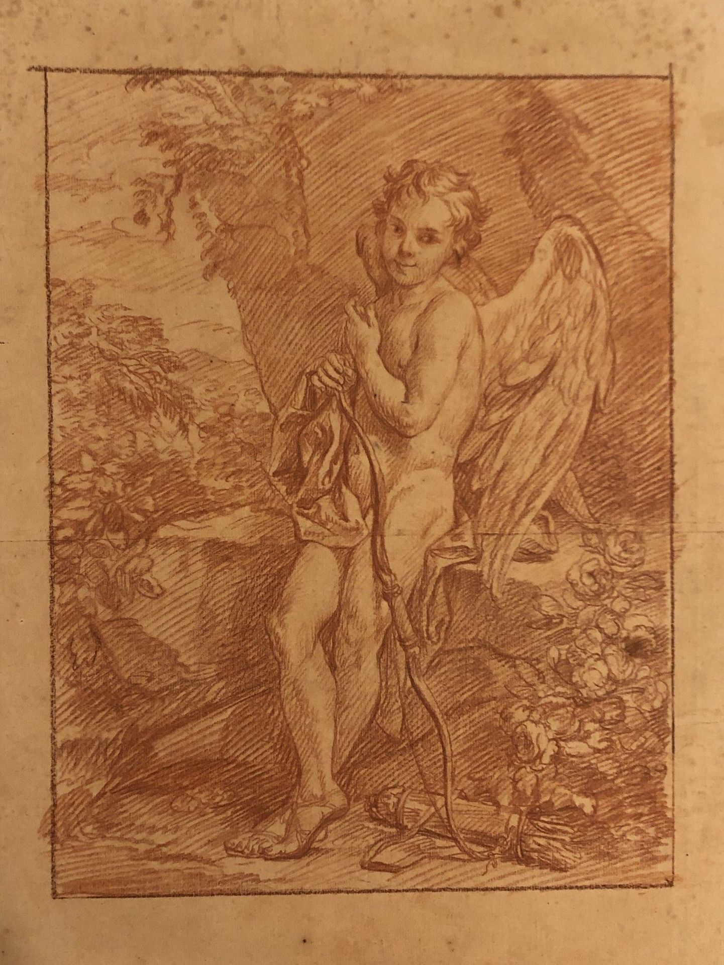 Null 
French school of the 18th century.




Cupid cutting his bow.




Sanguine&hellip;