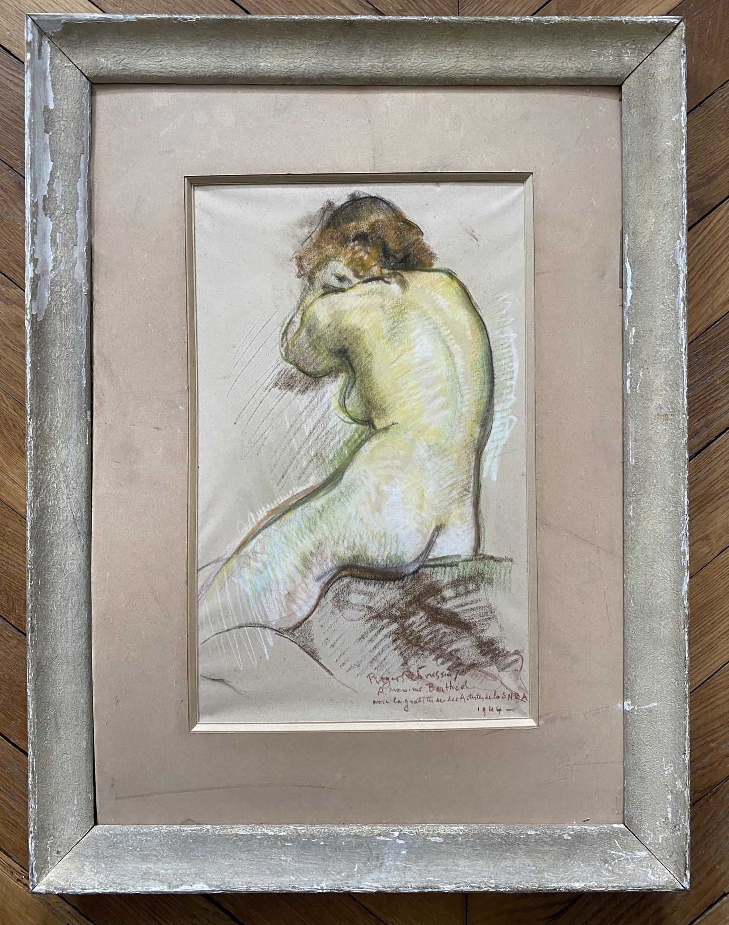 Null 
ROGER ANDRÉ REBOUSSIN (1881-1965).




Nu de dos.




Pastel sur papier, s&hellip;