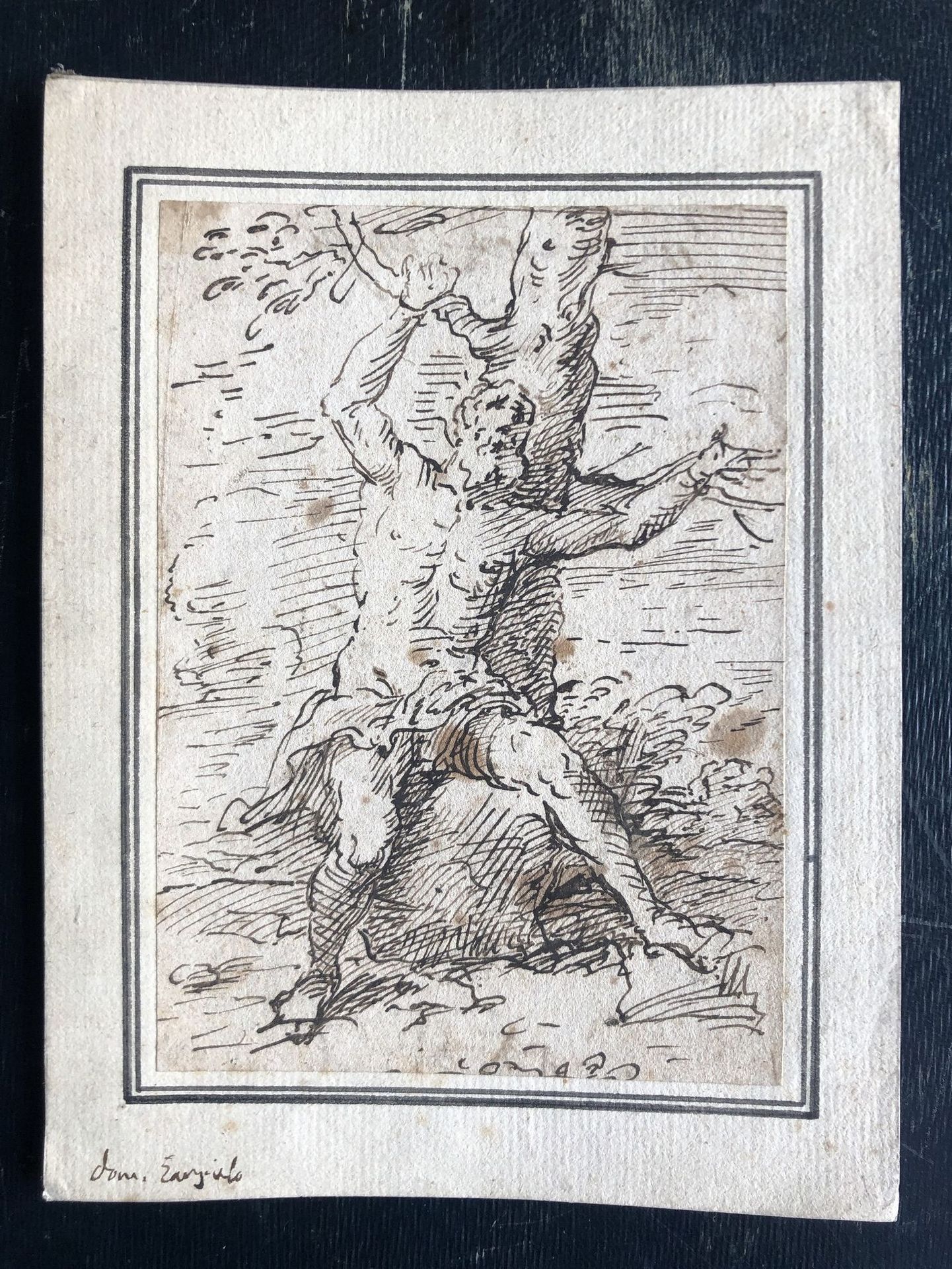 Null 
17世纪的威尼斯画派。




马西亚斯被绑在树上。




钢笔和棕色墨水。




13.5 x 8.7厘米。