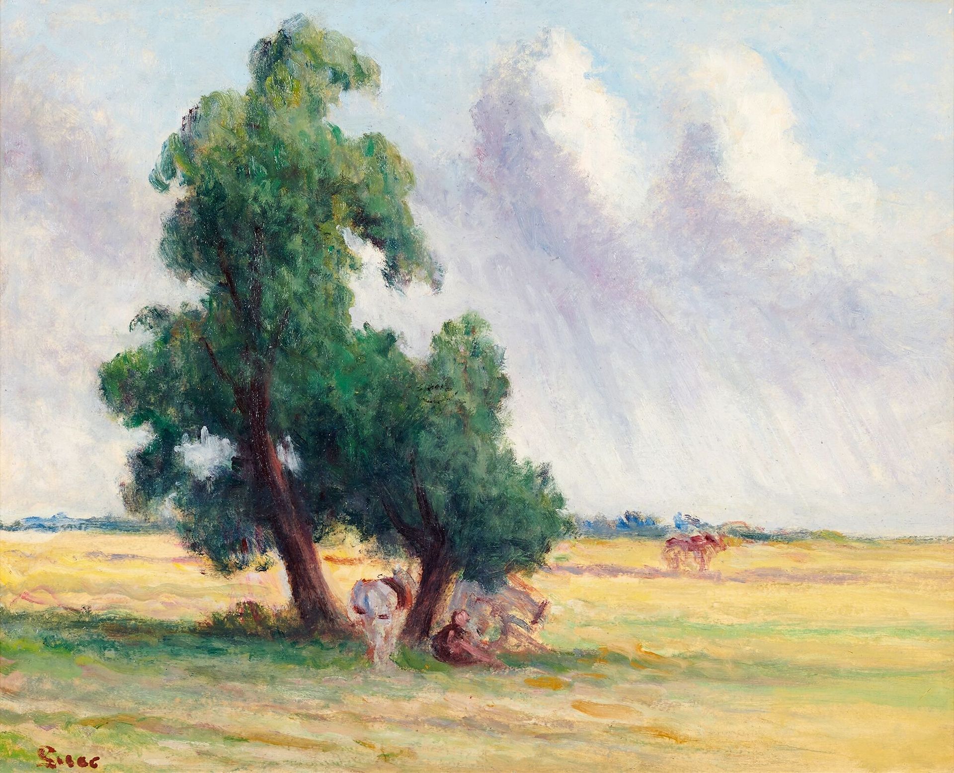 Null Maximilien LUCE (1858-1941) 

Rolleboise, the plain under the storm, around&hellip;