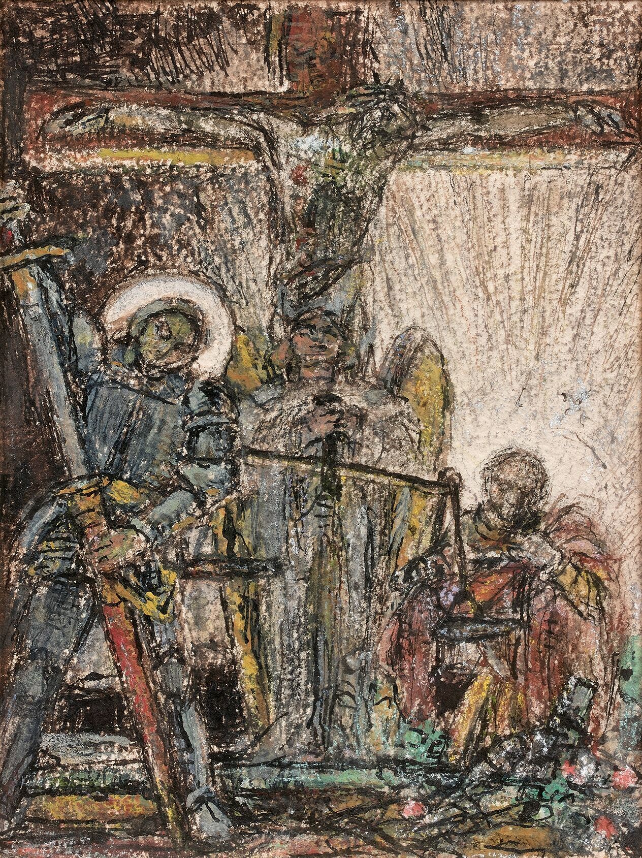 Null 乔治-德瓦利埃(1861-1950)

圣马丁日的停战，1934年

安德烈-皮奥的《青年男子合唱团》插图项目，1934年。

纸上混合媒体。

15&hellip;