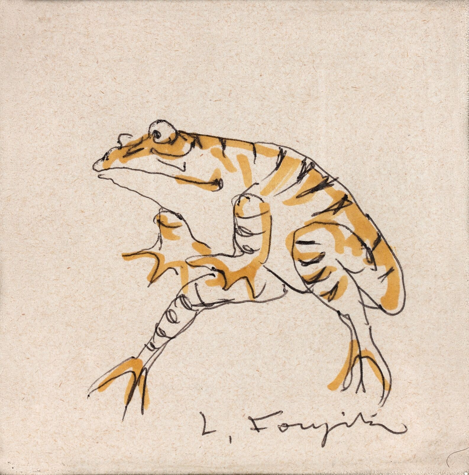 Null Tsuguharu Léonard FOUJITA (1886-1968)

Der Frosch

Mit Aquarell gehöhte Tus&hellip;