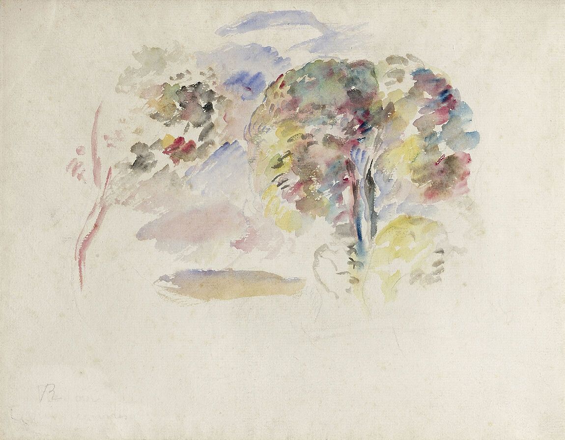 Null 皮埃尔-奥古斯特-雷诺尔 (1841-1919)

卢维森，对树木的研究

水彩画，左下方有首字母。

23 x 29.5 厘米

出处 :

雷诺阿&hellip;