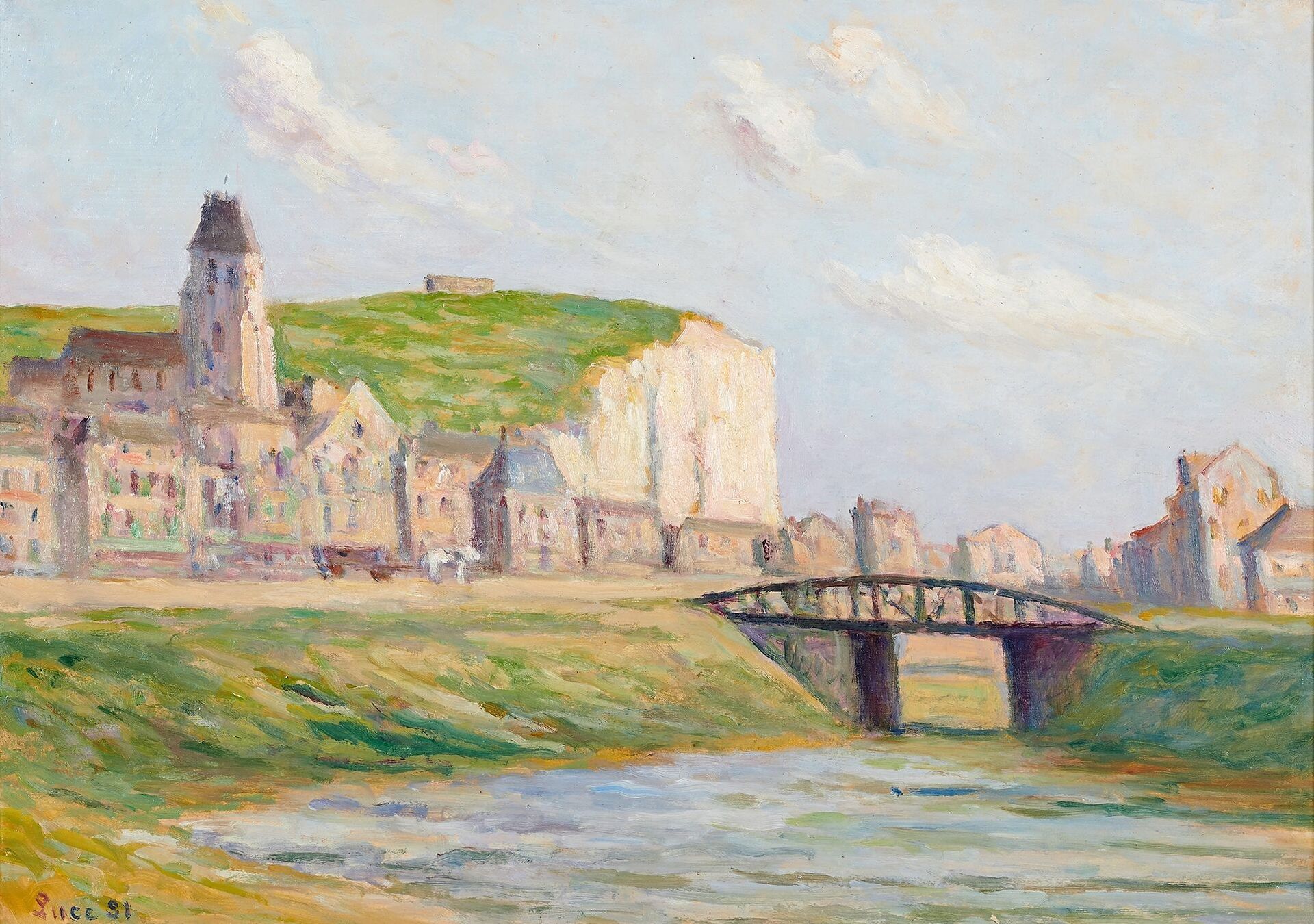 Null Maximilien LUCE (1858-1941) 

Le Tréport, the cliff behind the city, 1931

&hellip;