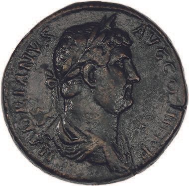 Null HADRIAN (117-138)
Sesterce.罗马（136）。
他的半身雕像在右边被戴上了桂冠和垂饰。
R/ 非洲躺在左边，手持蝎子和玉米棒。&hellip;