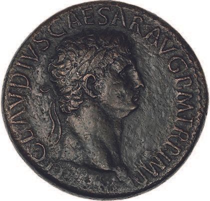 Null CLAUDE (41-54)
Sesterce. Rome (41).
Sa tête laurée à droite.
R/ L'Espérance&hellip;