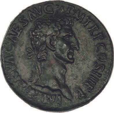 Null NERVA (96-98)
Sesterce. Rome (97).
Sa tête laurée à droite.
R/ Deux mains j&hellip;
