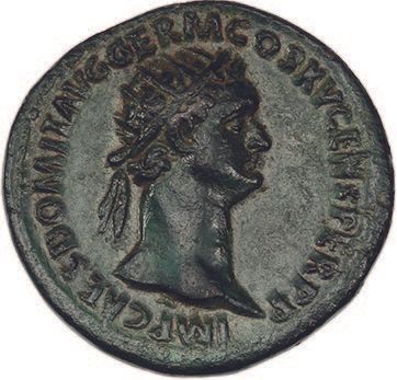 Null DOMITIAN (81-96)
Dupondius. Rome (90-91).
His head radiated to the right.
R&hellip;
