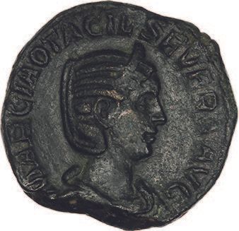 Null OTACILIA, esposa de Felipe I (†249)
Sesterce. Roma (248).
Su busto diademad&hellip;