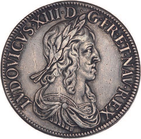 Null 路易十三（1610-1643）
60索尔的盾牌，瓦林的第二标记。1643.巴黎。玫瑰。
D. 1349.
TTB to superb.