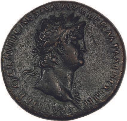 Null 尼禄（54-68）
Sesterce。罗马（67）。
他的头像在右边的月桂冠上，有宙斯盾。
R/ 罗马坐在左手边的护身符上，靠在盾牌上，拿着一个哈特。&hellip;