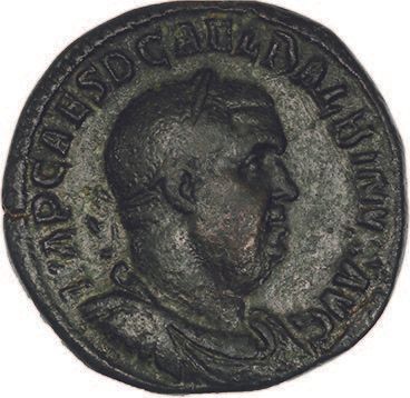 Null BALBIN（238年4月22日-7月29日）
Sesterce。罗马。
他的半身雕像在右边有月桂冠，有披肩，有护身符。
R/ 康科德坐在左边，拿着一&hellip;