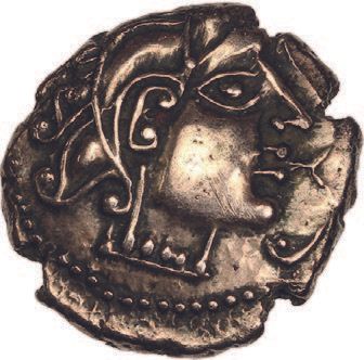 Null BITURIGES CUBI (Bourges region)
Statere of electrum. 4,75 g.
Stylized head &hellip;