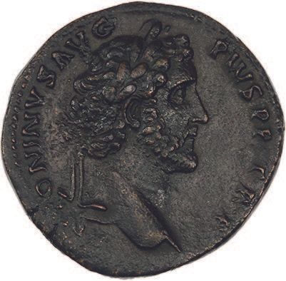 Null ANTONIN le Pieux (138-161)
Sesterce. Rome (140-143).
Sa tête laurée à droit&hellip;