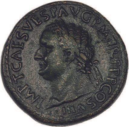 Null TITUS (79-81)
Sesterce.罗马（80）。
他的头部桂冠在左边。
R/ 胜利者走在左边，手持皇冠和手掌。
C. 205v.R.I.C&hellip;