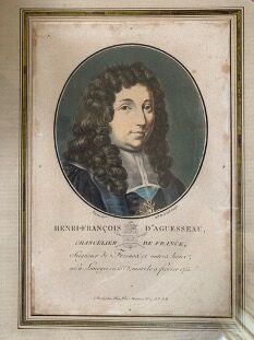Null Grabado en color: Retrato de Henri-François d'Aguesseau, Canciller de Franc&hellip;
