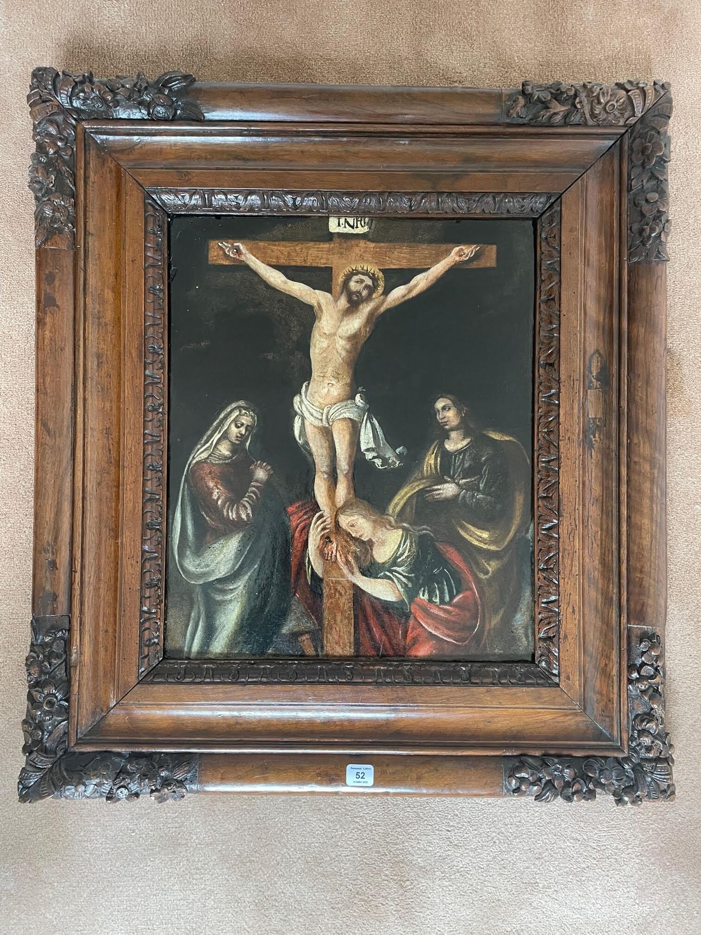 Null Italian School

"The Calvary

Oil on canvas, beautiful old frame carved wit&hellip;