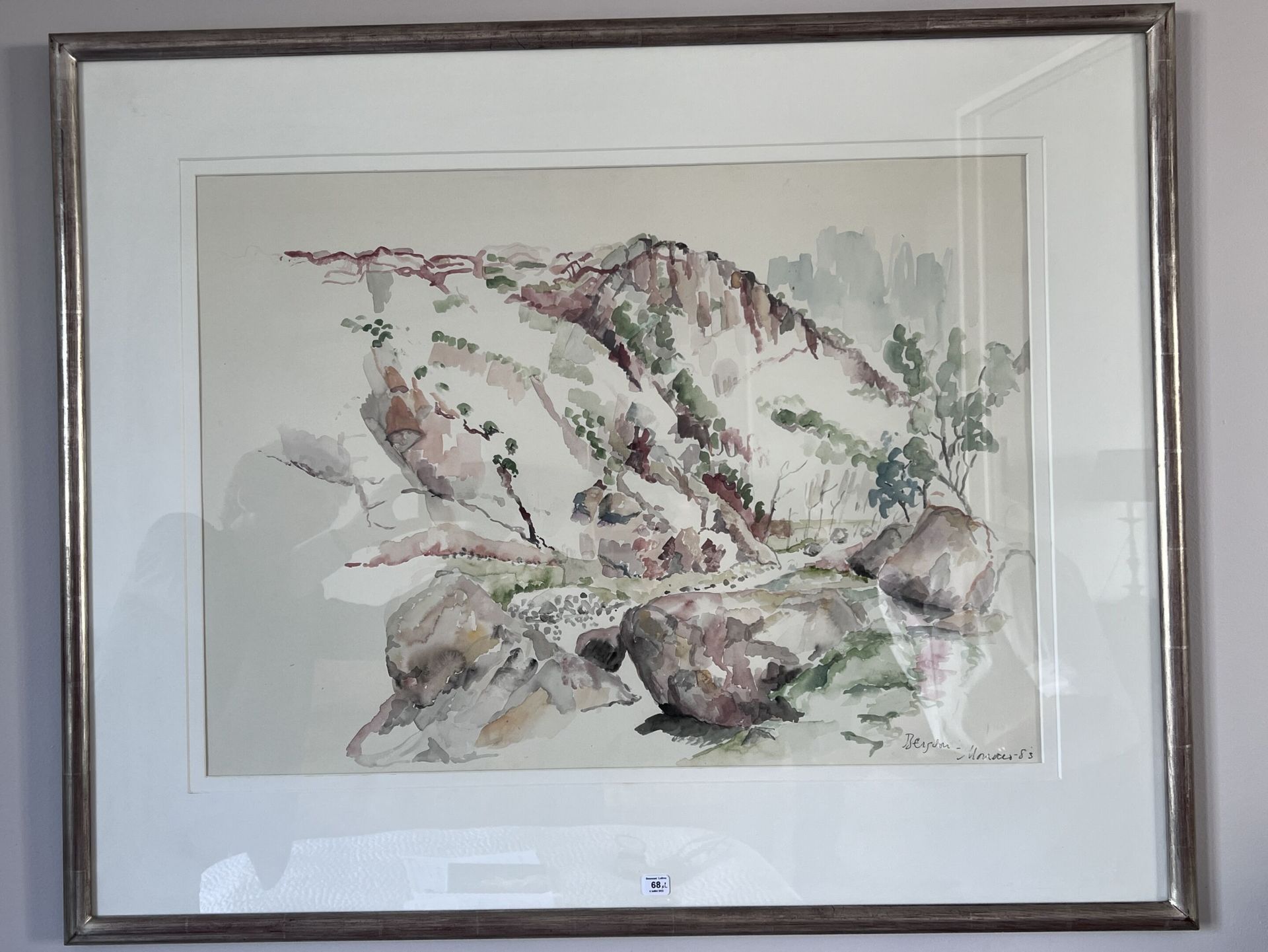 Null 两所现代学校

"夏天的山涧

水彩画，署名柏格森，日期1983年

49,5 x 69,5 cm

"海葵

水彩画

24,5 x 32,5 cm