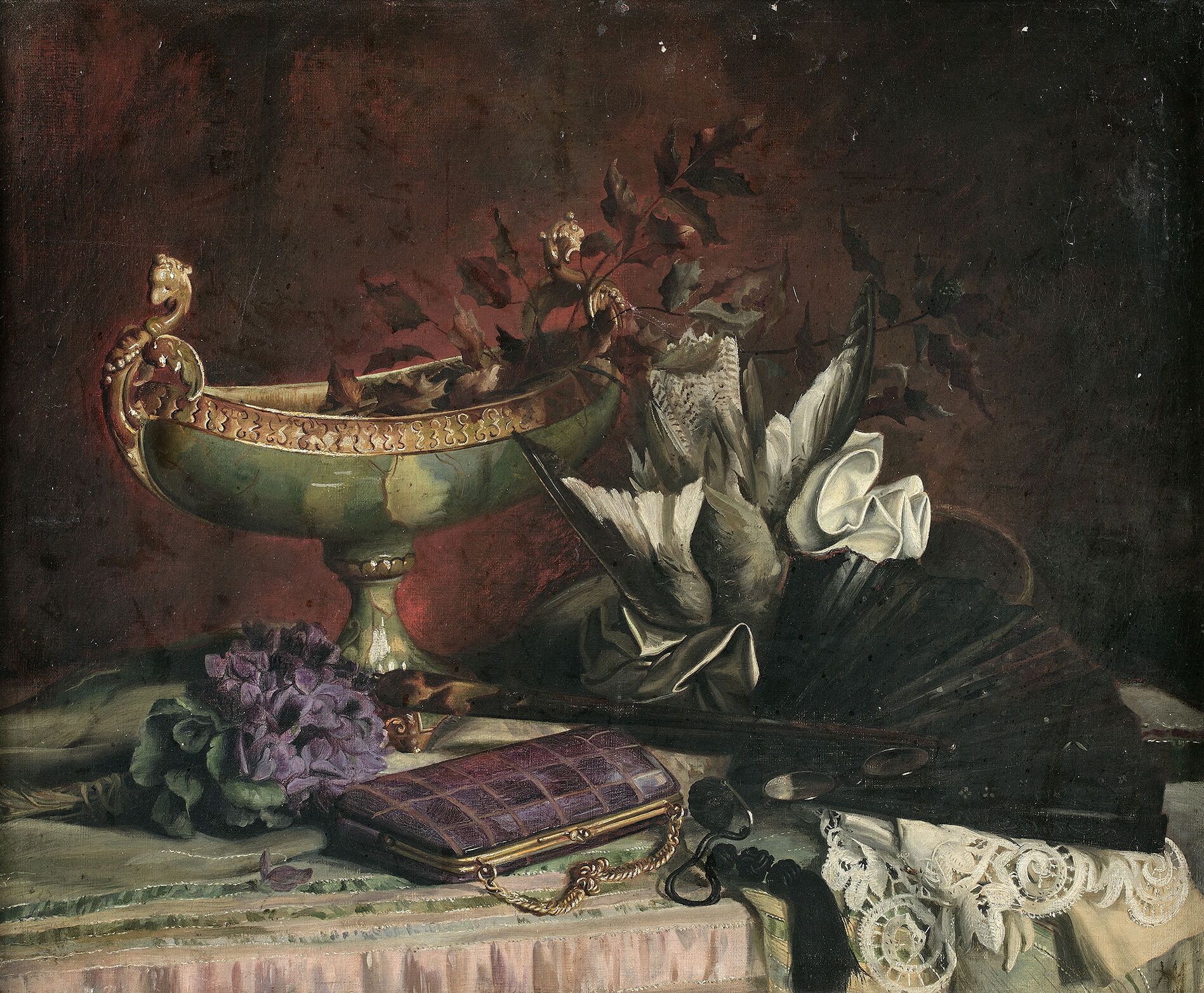 Null French school of the end of the 19th century

Still life with a cup

Oil on&hellip;