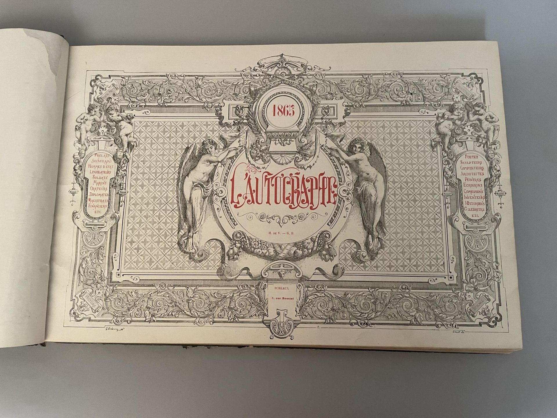 Null L'Autographe - 1856 - Catalogue d'une collection de lettres autographes par&hellip;