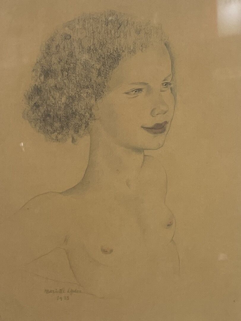 Null 玛丽埃特-莱迪(1887-1970)

一个年轻女孩的画像

铅笔画，水彩画的亮点

有签名和日期的1933年

25 x 17,5 cm

(Inv&hellip;