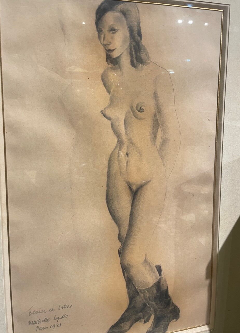 Null 玛丽埃特-莱迪(1887-1970)

"甩掉靴子"。

铅笔画

有标题，有签名，位于巴黎，1931年

50 x 30厘米

(Inv.307)