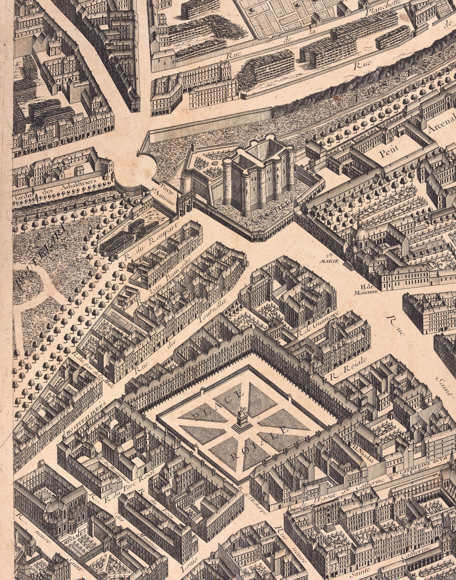Null [TURGOT (Plan de)]. - BRETEZ (Louis). Mappa di Parigi. S.L.N.N., 1739-[tra &hellip;