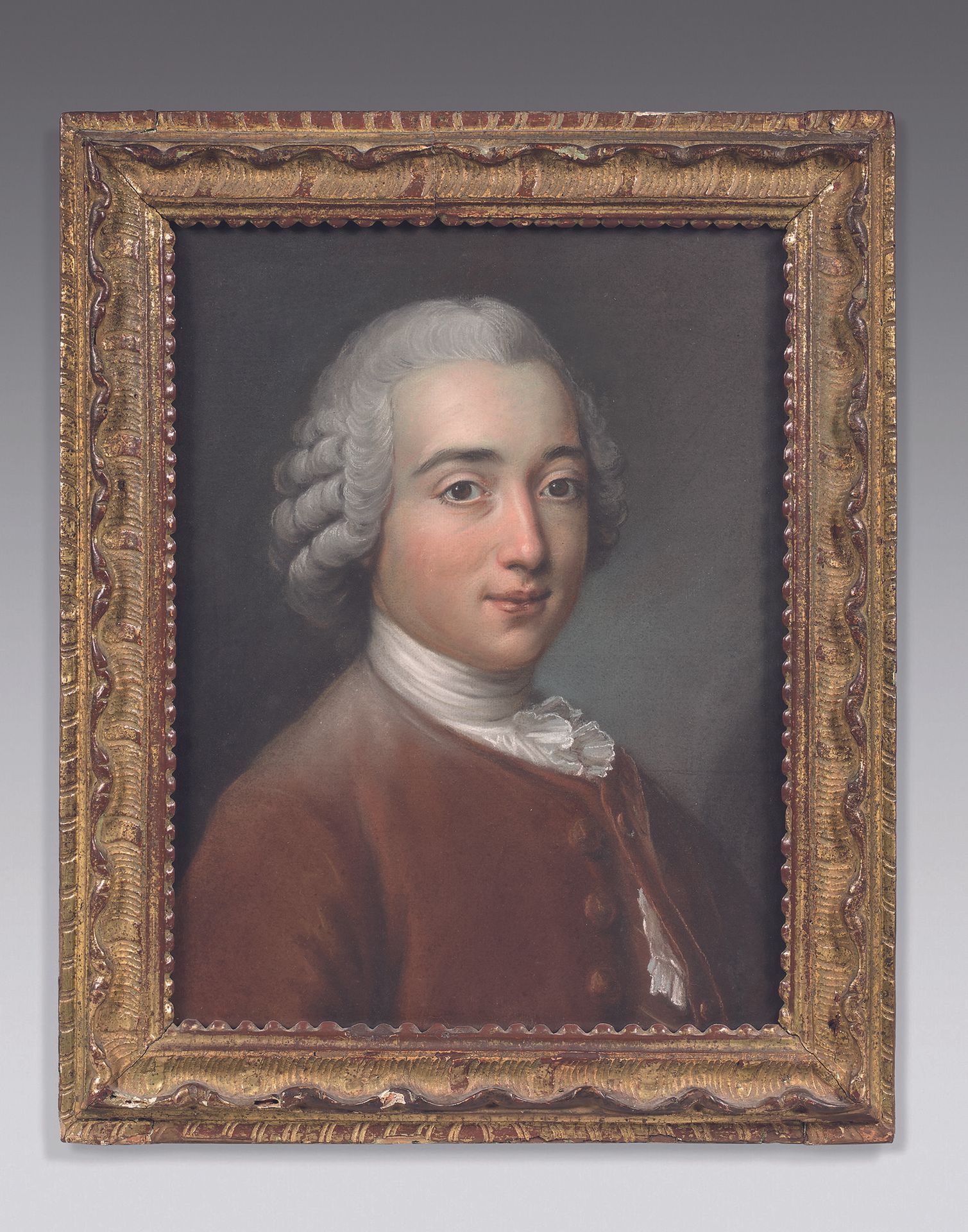 Null FRANZÖSISCHE SCHULE des 18. Jahrhunderts
Porträt eines Mannes
Pastell.
44 x&hellip;