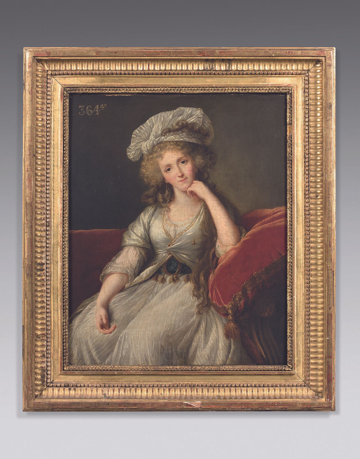 Null 19世纪法国的ECOLE
奥尔良公爵夫人路易丝-玛丽-阿黛拉-德-波旁的肖像（1753-1821）。
布面油画。
46 x 34.5厘米
注释：364&hellip;