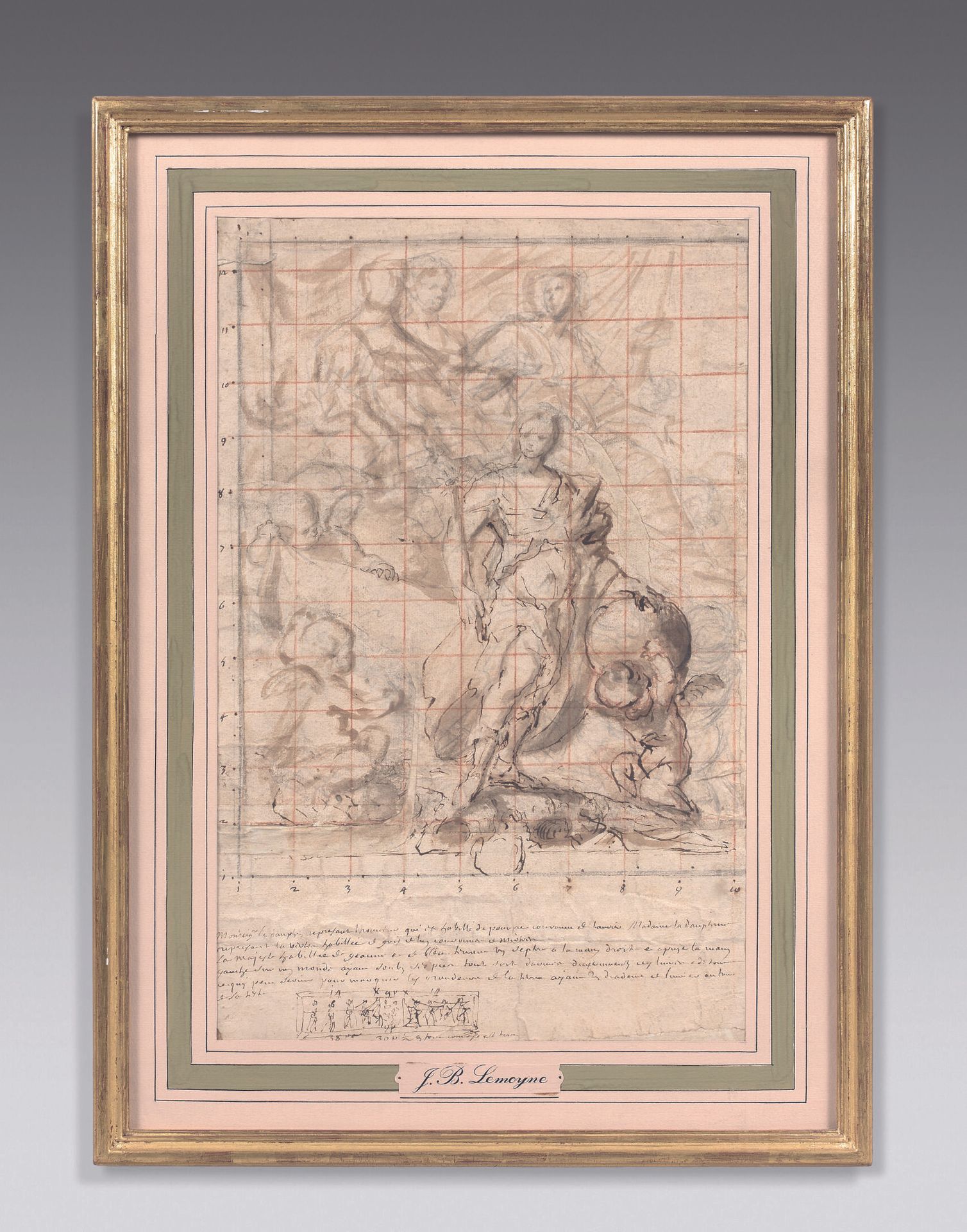 Null Attributed to Jean-Baptiste LEMOYNE (1704-1778) 
Study for an allegory of t&hellip;