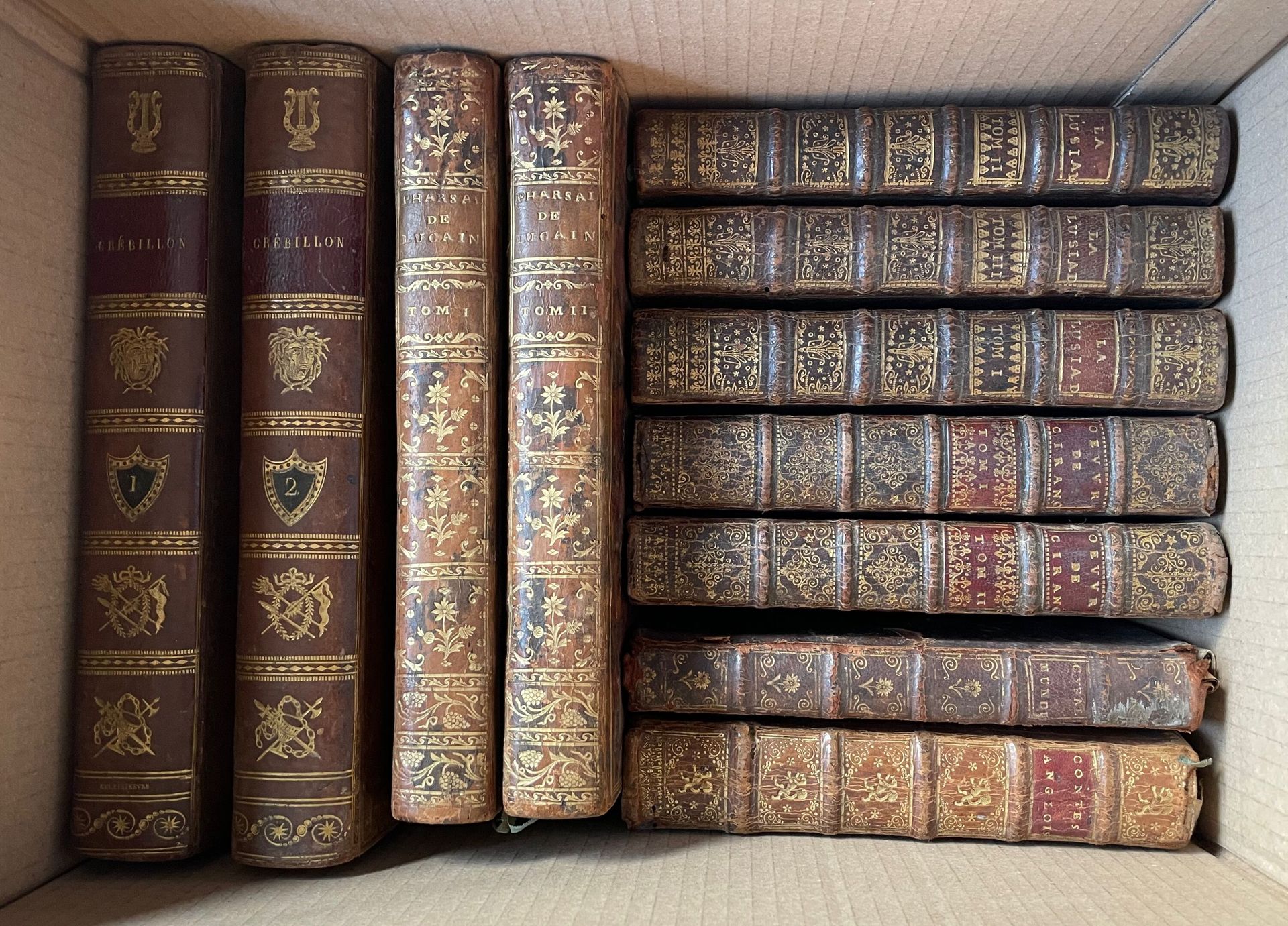 Null LITERATUR. 18. Jahrhundert. - Insgesamt 16 Bände, hauptsächlich in-8 und in&hellip;