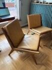 Null 斯堪的纳维亚作品
一对紫檀木扶手椅，仿皮软垫
高：72厘米，宽：60厘米，深：75厘米
(使用条件)

专家 : Maxime GRAIL