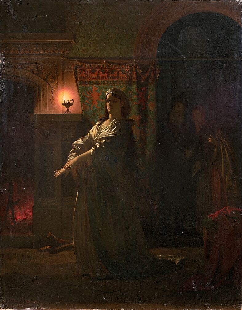 Null Christian Friedrich GONNE (1813-1906)
Lady Macbeth
Huile sur toile, signée &hellip;